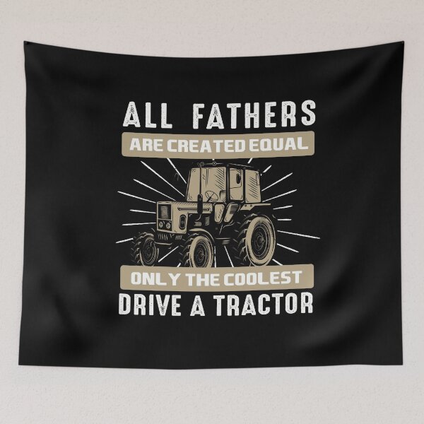 Item preview, all fathers are created equal only the coolest drive a tractor - farming designed and sold by NSTeeDesign.
