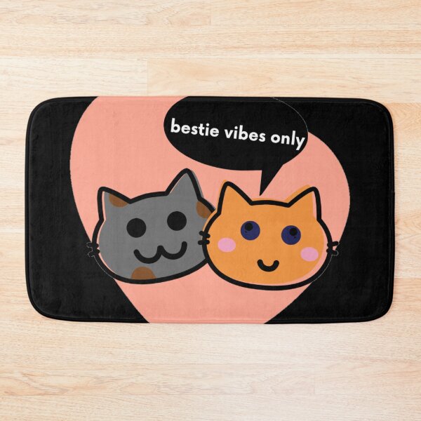 Item preview, bestie vibes only cat love design designed and sold by Dreamofstyle7.