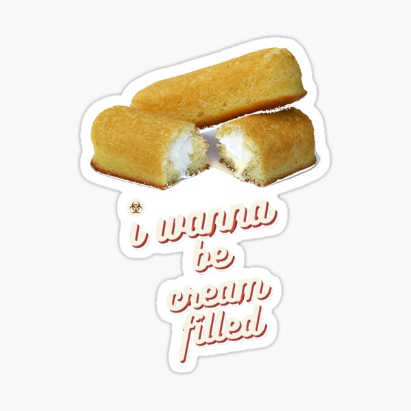 cream filled Sticker