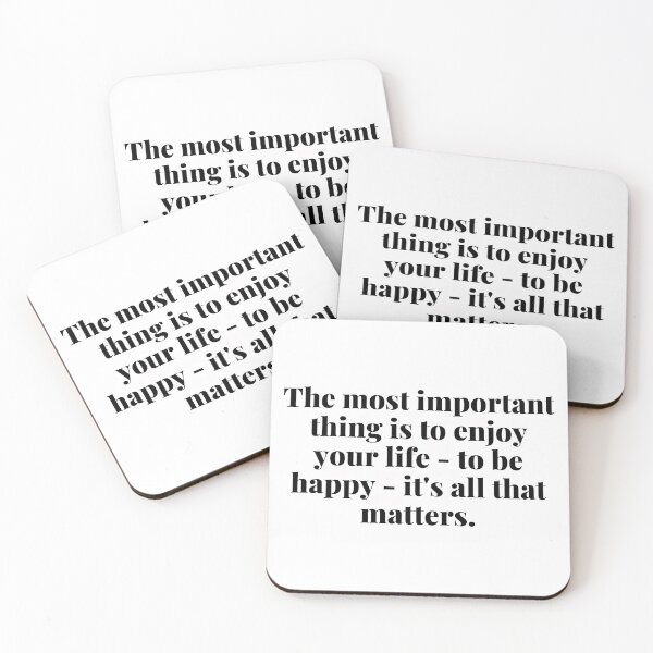 Item preview, The most important thing is to enjoy your life designed and sold by simplysharon.