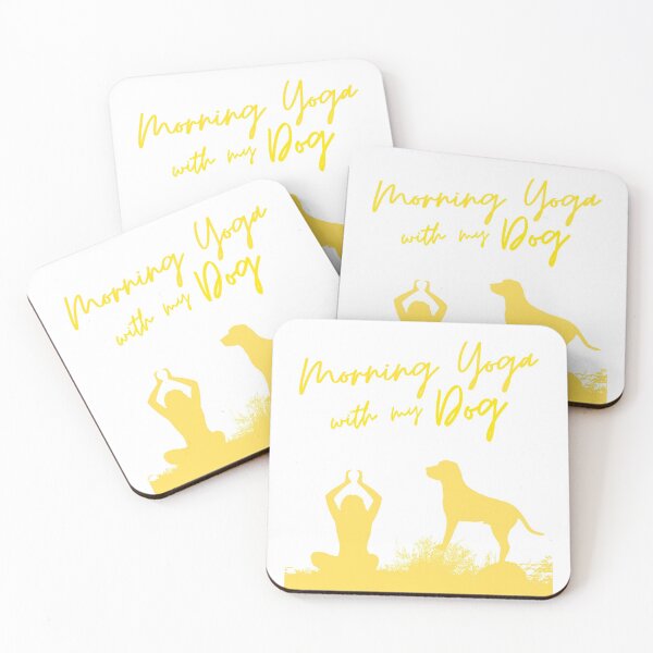 Item preview, Morning Yoga with my Dog  designed and sold by lotusbud.