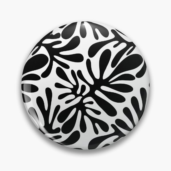 Item preview, Black and white abstract shape pattern designed and sold by IevaLiART.
