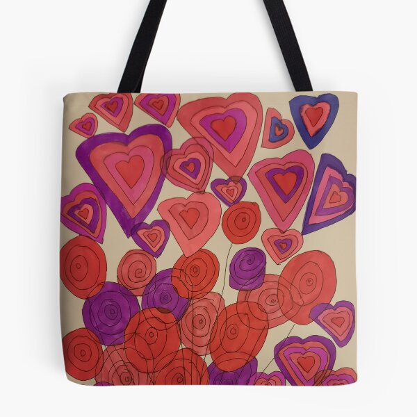Item preview, Bright hearts and flowers designed and sold by beckiwragg.