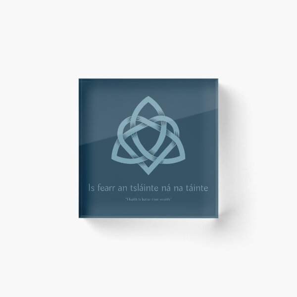 Item preview, Irish Proverb “Is fearr an tsláinte ná na táinte”  “Health is better than wealth.” designed and sold by BuyIrishArt.