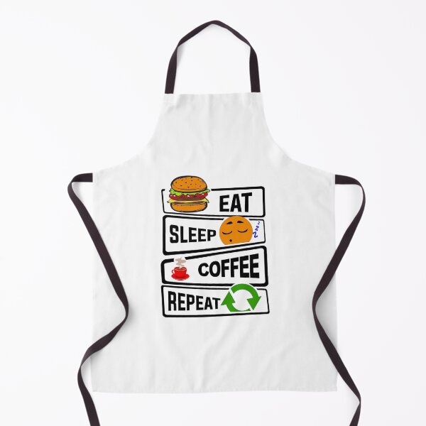 Item preview, Eat Sleep Coffee Repeat Funny illustration Gift designed and sold by KO-Design.
