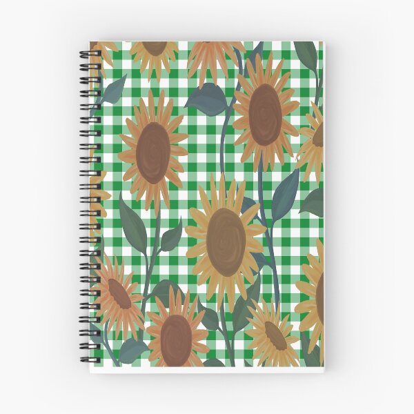 Item preview,  Green White Buffalo Plaid and Sunflower Pattern designed and sold by Tamas Das.