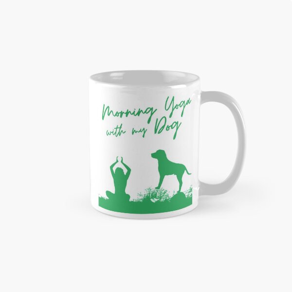 Item preview, Morning Yoga with my Dog  designed and sold by lotusbud.