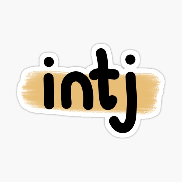 intj - mbti Sticker for Sale by verticalley