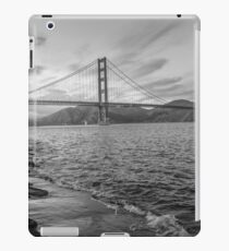 Black and White Golden Gate Bridge iPad Case/Skin