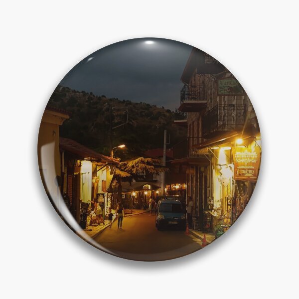 Item preview, Small town at night Dimitsana | Greece designed and sold by felinefeelings.