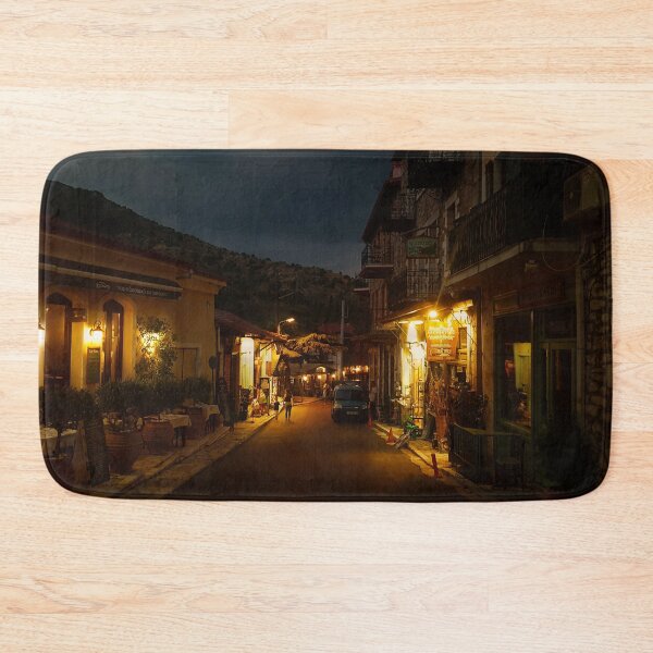 Item preview, Small town at night Dimitsana | Greece designed and sold by felinefeelings.