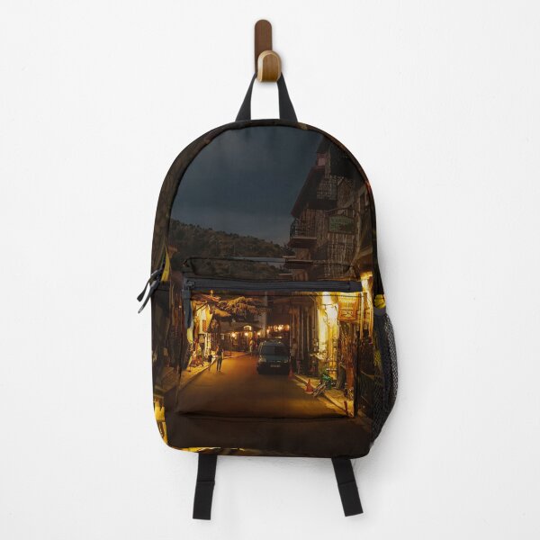 Item preview, Small town at night Dimitsana | Greece designed and sold by felinefeelings.