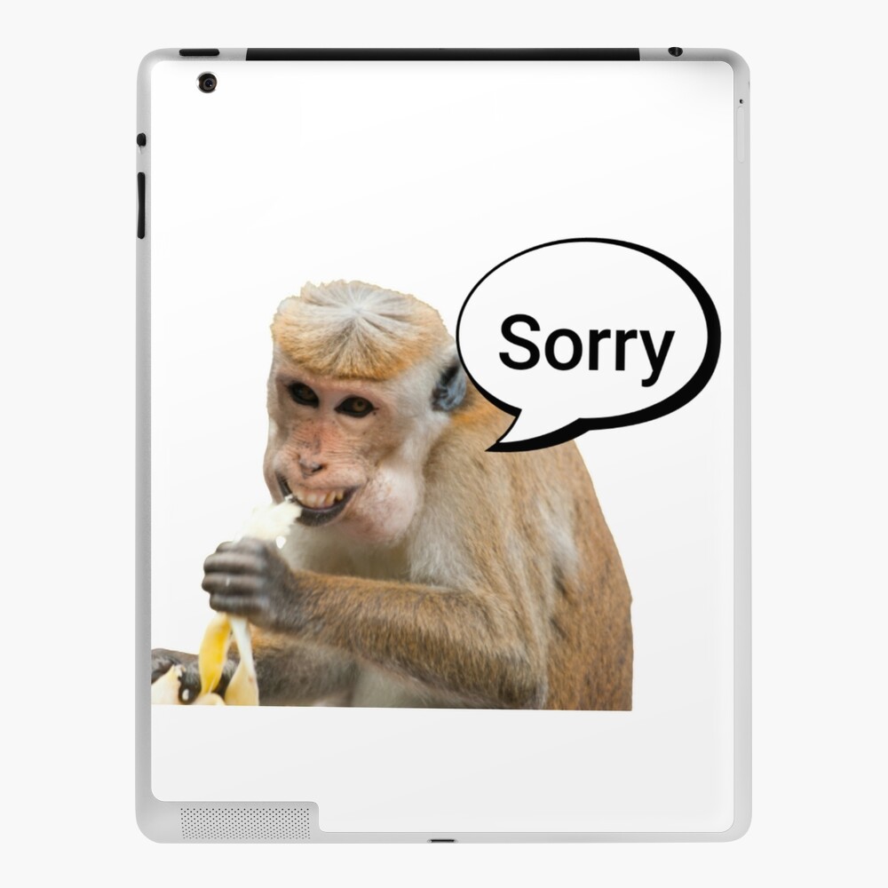 Laughing Monkey Saying Hii iPad Case & Skin for Sale by Ani1111