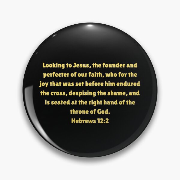 Item preview, Bible Verse Hebrews 12:2 designed and sold by Prayingwarrior.