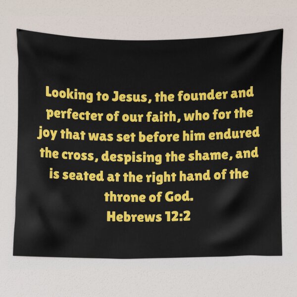 Item preview, Bible Verse Hebrews 12:2 designed and sold by Prayingwarrior.