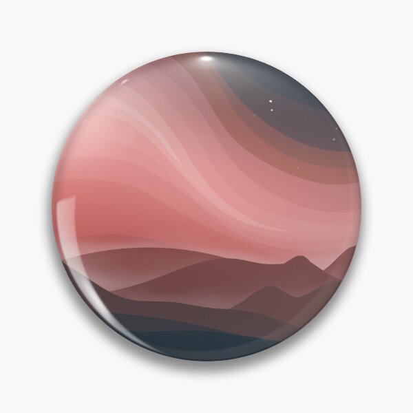 Item preview, Night on Mars Red and Teal Landscape Digital Illustration designed and sold by AlmightyClaire.