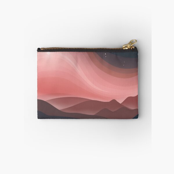 Item preview, Night on Mars Red and Teal Landscape Digital Illustration designed and sold by AlmightyClaire.
