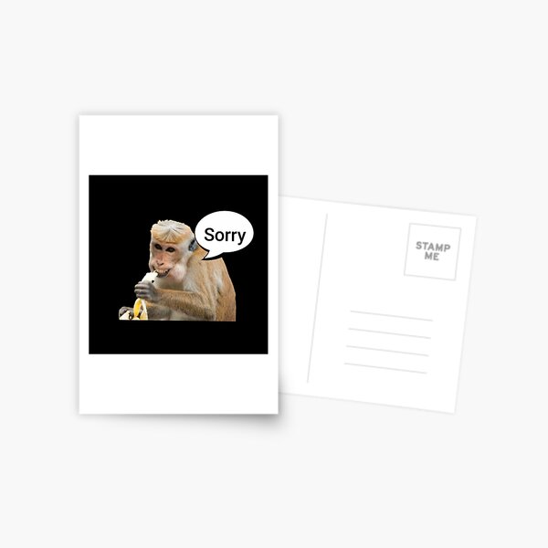 Side Eye Monkey Meme Postcard for Sale by SticksTooSlick