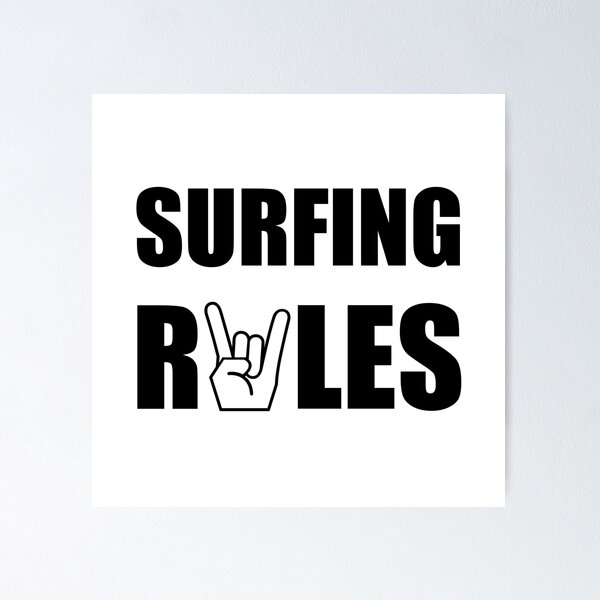 Item preview, Surfing Rules designed and sold by TheBestStore.