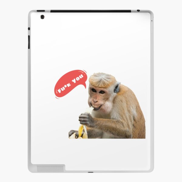 Laughing Monkey Saying Hii iPad Case & Skin for Sale by Ani1111