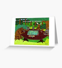 WILD GAME OF MONOPOLY Greeting Card