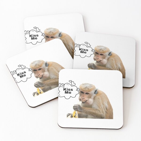 Item preview, Laughing Monkey Saying Kiss Me  designed and sold by Ani1111.