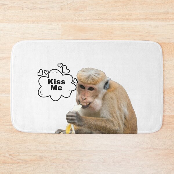 Item preview, Laughing Monkey Saying Kiss Me  designed and sold by Ani1111.