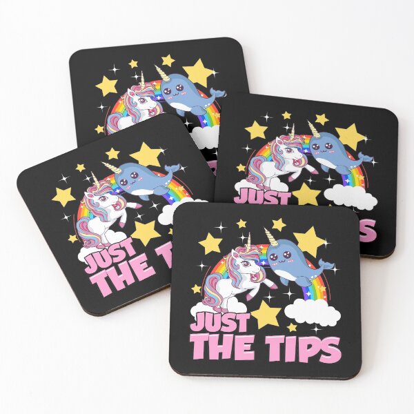 Item preview, Funny Just The Tips Narwhal Unicorn Pun Sarcastic designed and sold by perfectpresents.