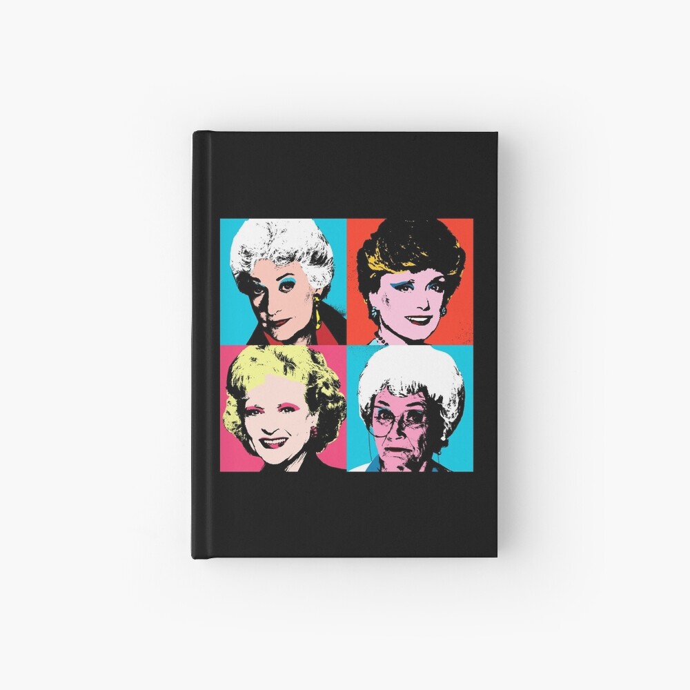 Golden Warhol Girls Hardcover Journal