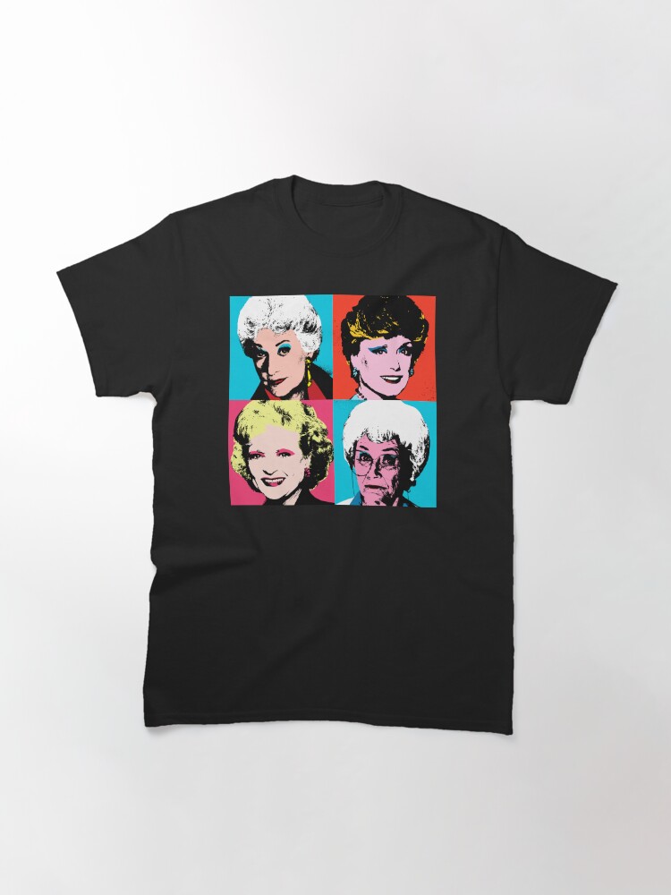 Thumbnail 3 of 7, Classic T-Shirt, Golden Warhol Girls designed and sold by Retro-Freak.