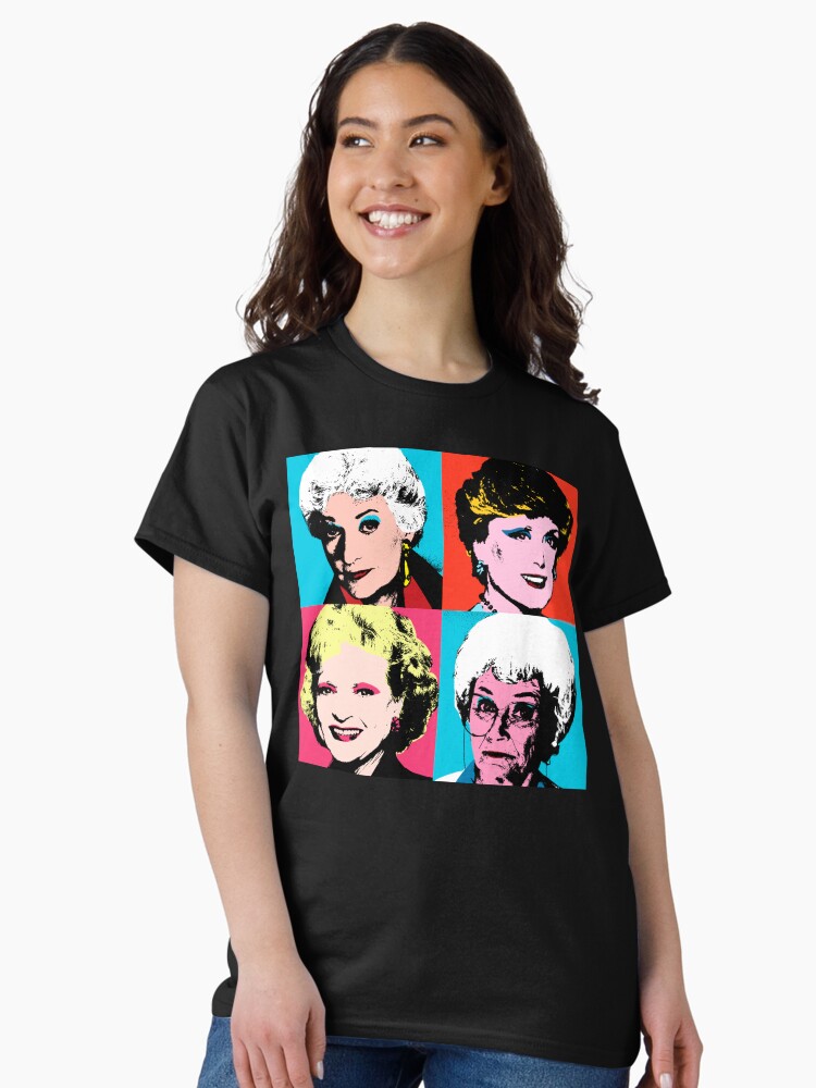 Thumbnail 1 of 7, Classic T-Shirt, Golden Warhol Girls designed and sold by Retro-Freak.