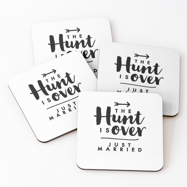 Item preview, The hunt is over just married just married cool wedding  designed and sold by Tropical Blood.