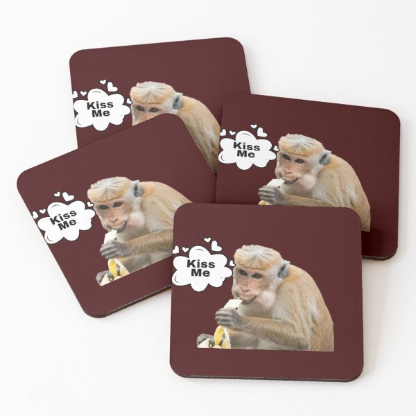 Item preview, Laughing Monkey Saying Kiss Me  designed and sold by Ani1111.