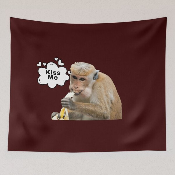 Item preview, Laughing Monkey Saying Kiss Me  designed and sold by Ani1111.
