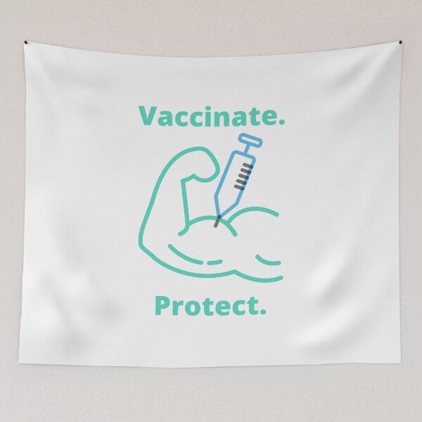 Item preview, vaccinate, protect designed and sold by Peachy-Draws.