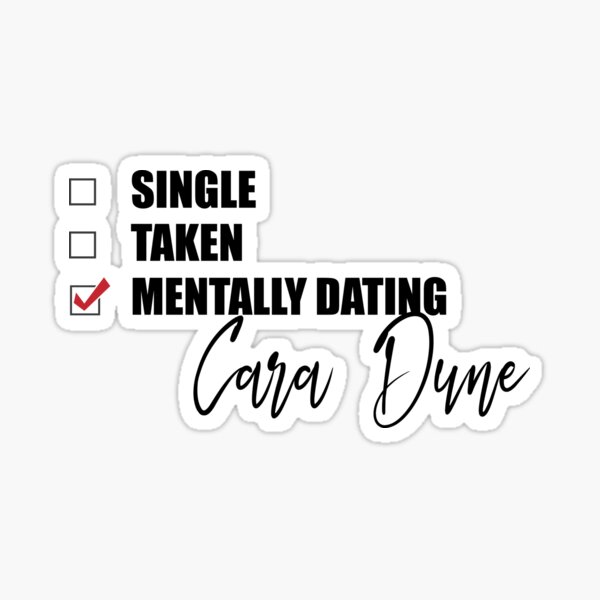Item preview, Mentally Dating Cara Dune designed and sold by OnTheTrend.