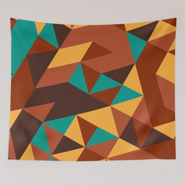 Item preview, abstract triangle pattern with various color designed and sold by mikzack.