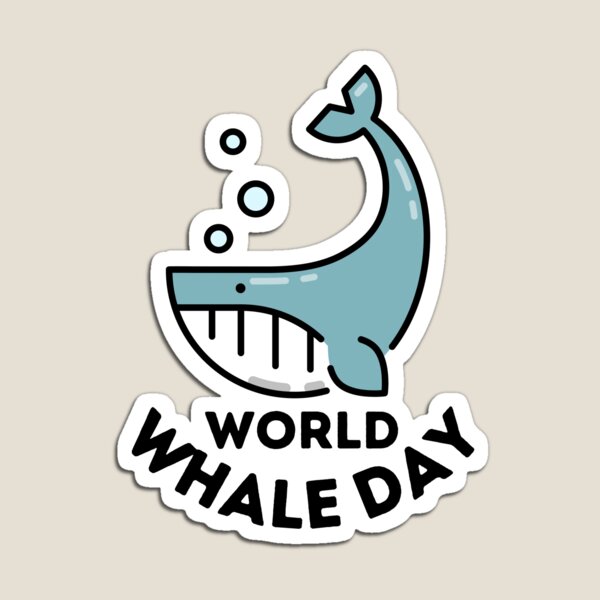 Item preview, Happy World Whale Day designed and sold by StudioAquaLumos.