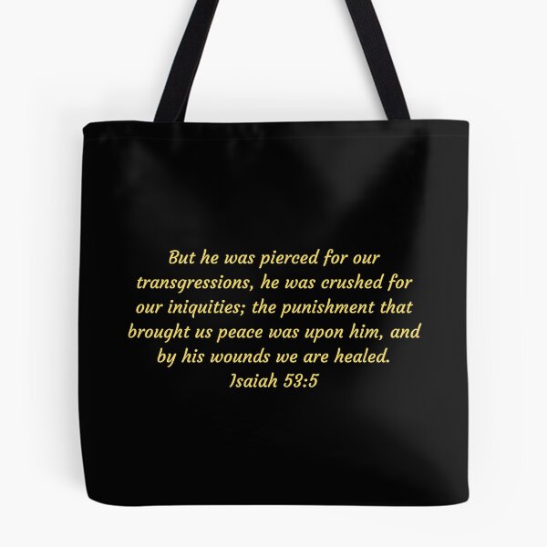 Item preview, Versículo de la Biblia Isaías 53: 5 designed and sold by Prayingwarrior.