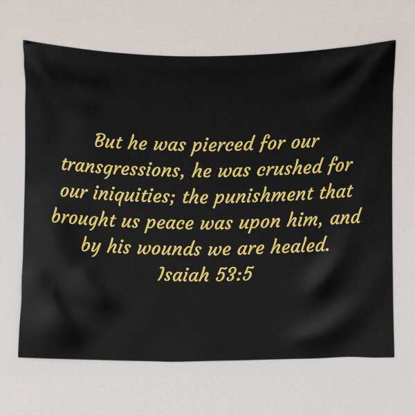 Item preview, Bible Verse Isaiah 53:5 designed and sold by Prayingwarrior.