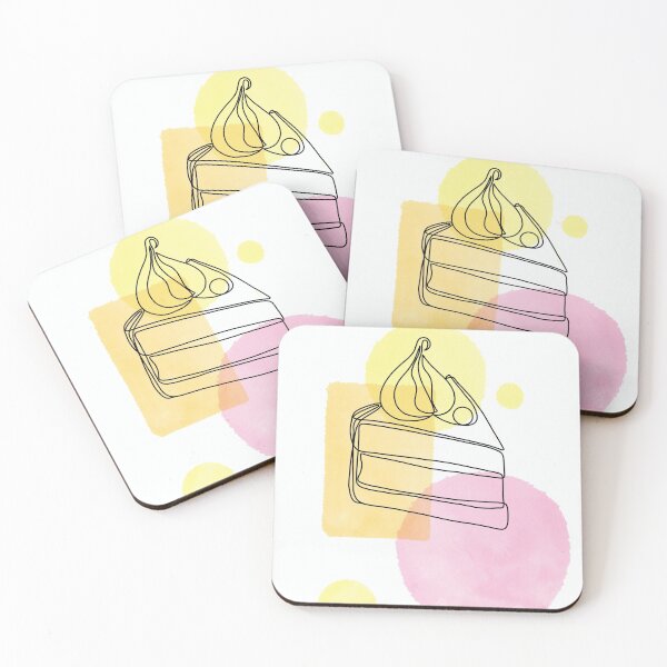 Item preview, Cake Line Drawing Sweet Treat Illustration  designed and sold by HelloHeni.