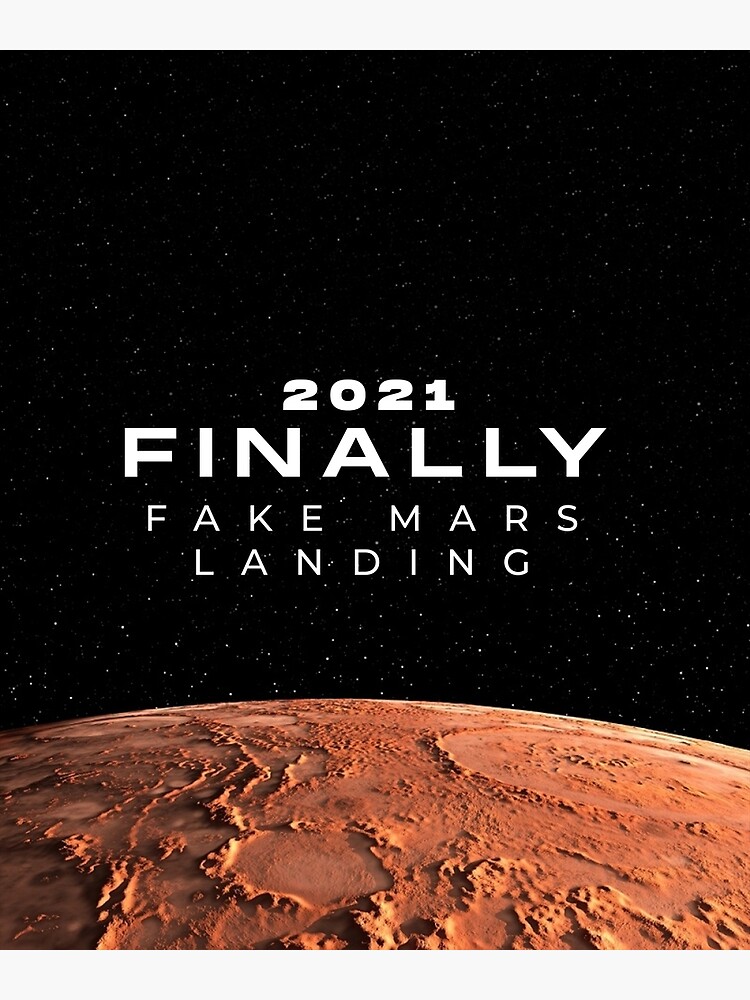 "Mars landing 2021" Poster by marecare532 Redbubble
