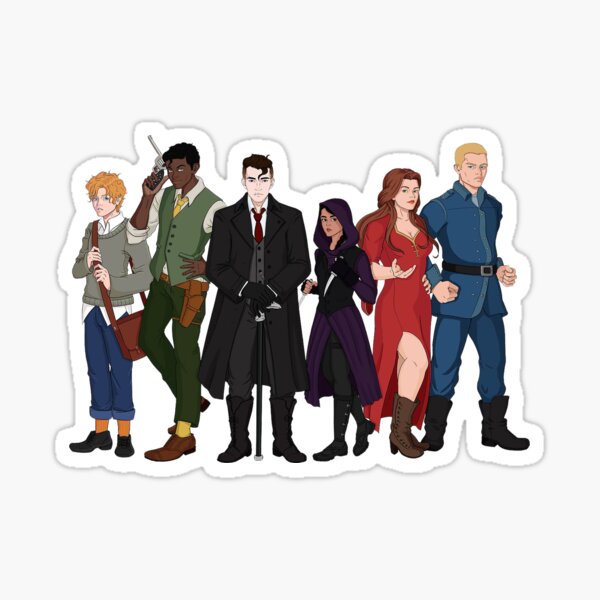 Six of crows Characters Sticker fini brillant