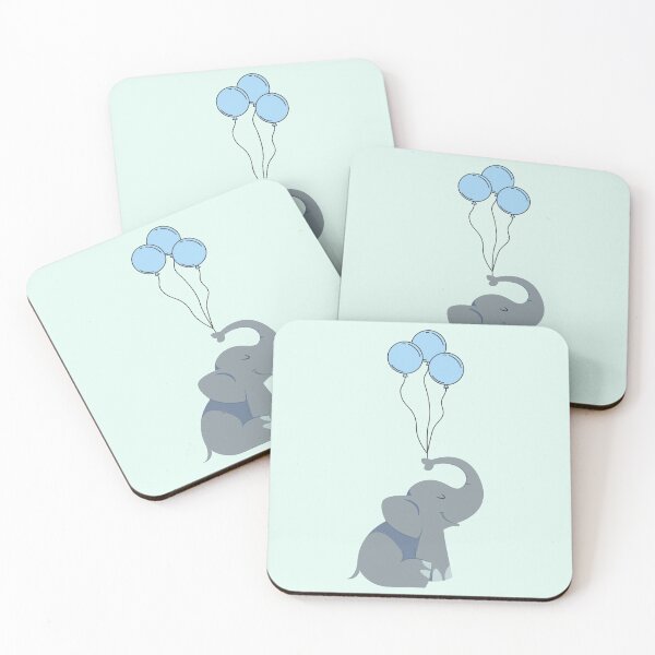 Item preview, Elephant with balloons designed and sold by CA-Creatives.