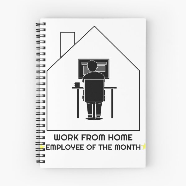 Item preview, Work From Home Employee Of The Month designed and sold by ZamuDesign.