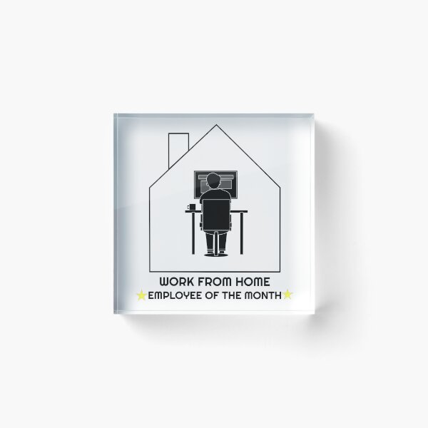 Item preview, Work From Home Employee Of The Month designed and sold by ZamuDesign.
