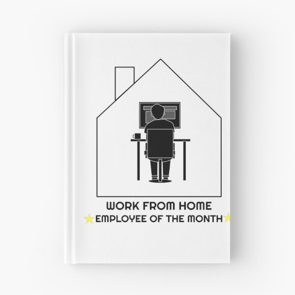 Item preview, Work From Home Employee Of The Month designed and sold by ZamuDesign.