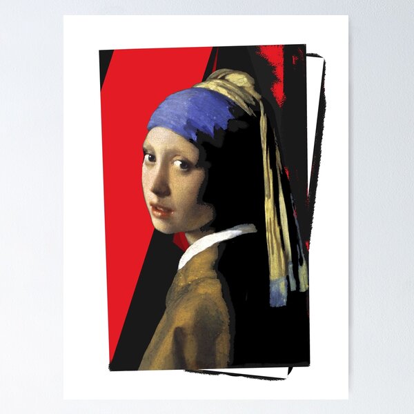 Item preview, The girl with the pearl earring (modern2021) designed and sold by Vitalii Holobrodskyi.