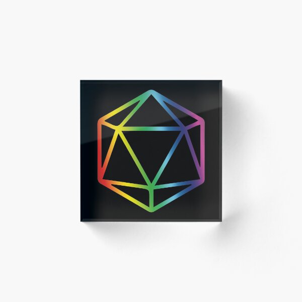 Item preview, Rainbow D20 LGBT designed and sold by DungeonRollers.