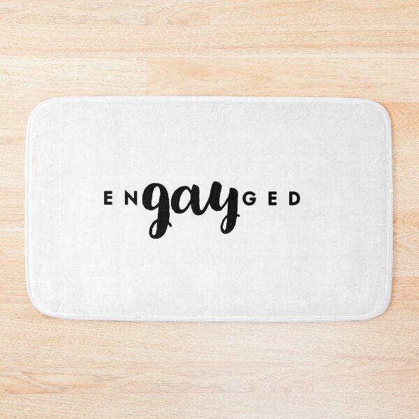 Artikelvorschau, Engayged gay wedding funny wedding tshirt gay be gay  entworfen und verkauft von Tropical Blood.